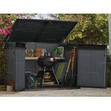 Древесно-пластиковый композитный садовый шкаф Keter Cortina Mega Древесно-пластиковый композитный садовый шкаф Keter Cortina Mega