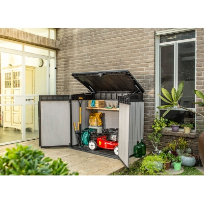 Древесно-пластиковый композитный садовый шкаф Keter Elite Store Древесно-пластиковый композитный садовый шкаф Keter Elite Store