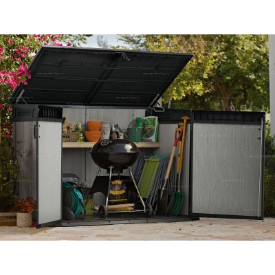 Древесно-пластиковый композитный садовый шкаф Keter Grande Store Древесно-пластиковый композитный садовый шкаф Keter Grande Store