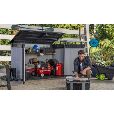 Древесно-пластиковый композитный садовый шкаф Keter Grande Store Древесно-пластиковый композитный садовый шкаф Keter Grande Store