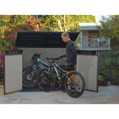 Древесно-пластиковый композитный садовый шкаф Keter Grande Store Древесно-пластиковый композитный садовый шкаф Keter Grande Store