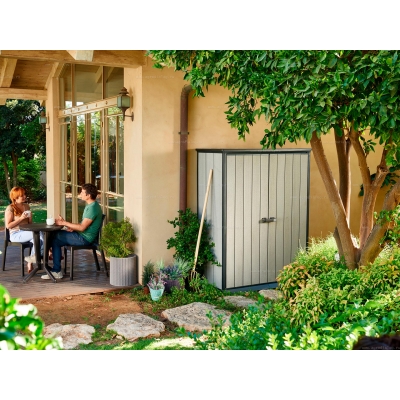 Древесно-пластиковый композитный садовый шкаф Keter High Store Древесно-пластиковый композитный садовый шкаф Keter High Store