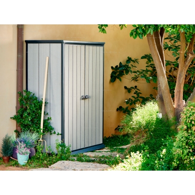 Древесно-пластиковый композитный садовый шкаф Keter High Store Древесно-пластиковый композитный садовый шкаф Keter High Store