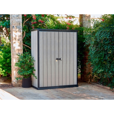 Древесно-пластиковый композитный садовый шкаф Keter High Store Древесно-пластиковый композитный садовый шкаф Keter High Store