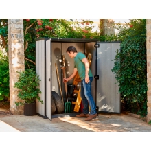 Древесно-пластиковый композитный садовый шкаф Keter High Store Древесно-пластиковый композитный садовый шкаф Keter High Store