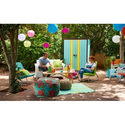 Древесно-пластиковый композитный садовый шкаф Keter High Store Plus Древесно-пластиковый композитный садовый шкаф Keter High Store Plus