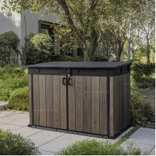 Древесно-пластиковый композитный садовый шкаф Keter Horizontal Shed 2020 L Walnut Древесно-пластиковый композитный садовый шкаф Keter Horizontal Shed 2020 L Walnut