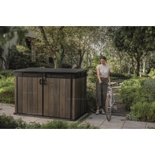 Древесно-пластиковый композитный садовый шкаф Keter Horizontal Shed 2020 L Walnut Древесно-пластиковый композитный садовый шкаф Keter Horizontal Shed 2020 L Walnut