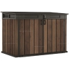 Древесно-пластиковый композитный садовый шкаф Keter Horizontal Shed 2020 L Walnut