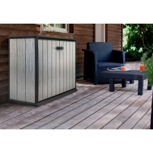 Древесно-пластиковый композитный садовый шкаф Keter Patio Store Древесно-пластиковый композитный садовый шкаф Keter Patio Store