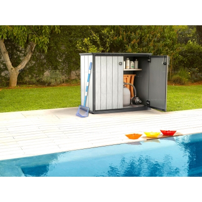 Древесно-пластиковый композитный садовый шкаф Keter Patio Store Древесно-пластиковый композитный садовый шкаф Keter Patio Store