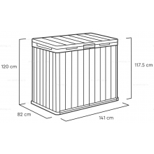 Древесно-пластиковый композитный садовый шкаф Keter Store It Out Darwin 1100 L Green Древесно-пластиковый композитный садовый шкаф Keter Store It Out Darwin 1100 L Green