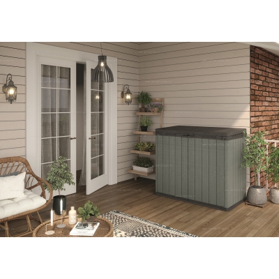 Древесно-пластиковый композитный садовый шкаф Keter Store It Out Darwin 1100 L Green Древесно-пластиковый композитный садовый шкаф Keter Store It Out Darwin 1100 L Green