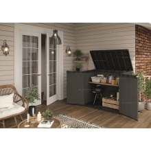 Древесно-пластиковый композитный садовый шкаф Keter Store It Out Darwin 1100 L Green Древесно-пластиковый композитный садовый шкаф Keter Store It Out Darwin 1100 L Green