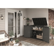 Древесно-пластиковый композитный садовый шкаф Keter Store It Out Darwin 1100 L Grey Древесно-пластиковый композитный садовый шкаф Keter Store It Out Darwin 1100 L Grey