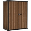 Древесно-пластиковый композитный садовый шкаф Keter Vertical Shed 1400 L Venetian Brown