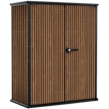 Древесно-пластиковый композитный садовый шкаф Keter Vertical Shed 1400 L Venetian Brown Древесно-пластиковый композитный садовый шкаф Keter Vertical Shed 1400 L Venetian Brown
