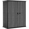 Древесно-пластиковый композитный садовый шкаф Keter Vertical Shed 1400 L Venetian Grey