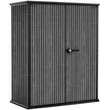 Древесно-пластиковый композитный садовый шкаф Keter Vertical Shed 1400 L Venetian Grey Древесно-пластиковый композитный садовый шкаф Keter Vertical Shed 1400 L Venetian Grey