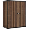 Древесно-пластиковый композитный садовый шкаф Keter Vertical Shed 1400 L Walnut