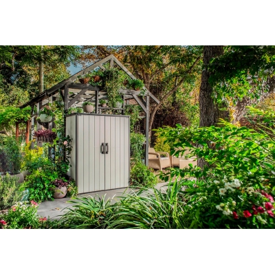 Пластиковый садовый шкаф Keter Premier High Store Пластиковый садовый шкаф Keter Premier High Store