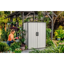 Пластиковый садовый шкаф Keter Premier High Store Пластиковый садовый шкаф Keter Premier High Store