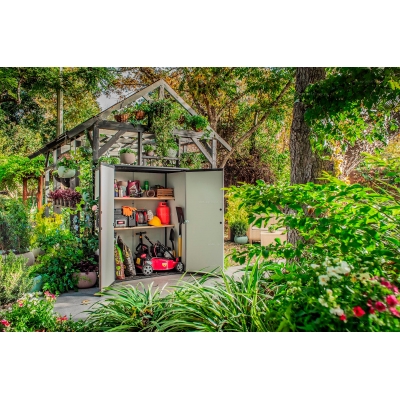 Пластиковый садовый шкаф Keter Premier High Store Пластиковый садовый шкаф Keter Premier High Store