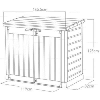 Пластиковый садовый шкаф Keter Store It Out Max Пластиковый садовый шкаф Keter Store It Out Max