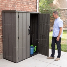 Пластиковый садовый шкаф Lifetime Woodlook 60209 Пластиковый садовый шкаф Lifetime Woodlook 60209