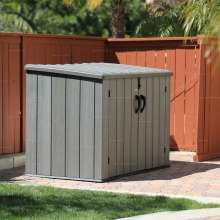 Пластиковый садовый шкаф Lifetime Woodlook 60212 Пластиковый садовый шкаф Lifetime Woodlook 60212