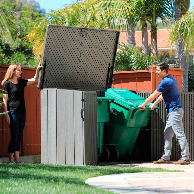 Пластиковый садовый шкаф Lifetime Woodlook 60212 Пластиковый садовый шкаф Lifetime Woodlook 60212