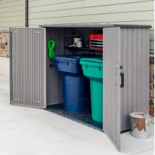 Пластиковый садовый шкаф Lifetime Woodlook 60331 Пластиковый садовый шкаф Lifetime Woodlook 60331