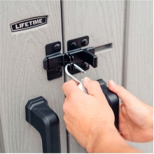 Пластиковый садовый шкаф Lifetime Woodlook 60331 Пластиковый садовый шкаф Lifetime Woodlook 60331