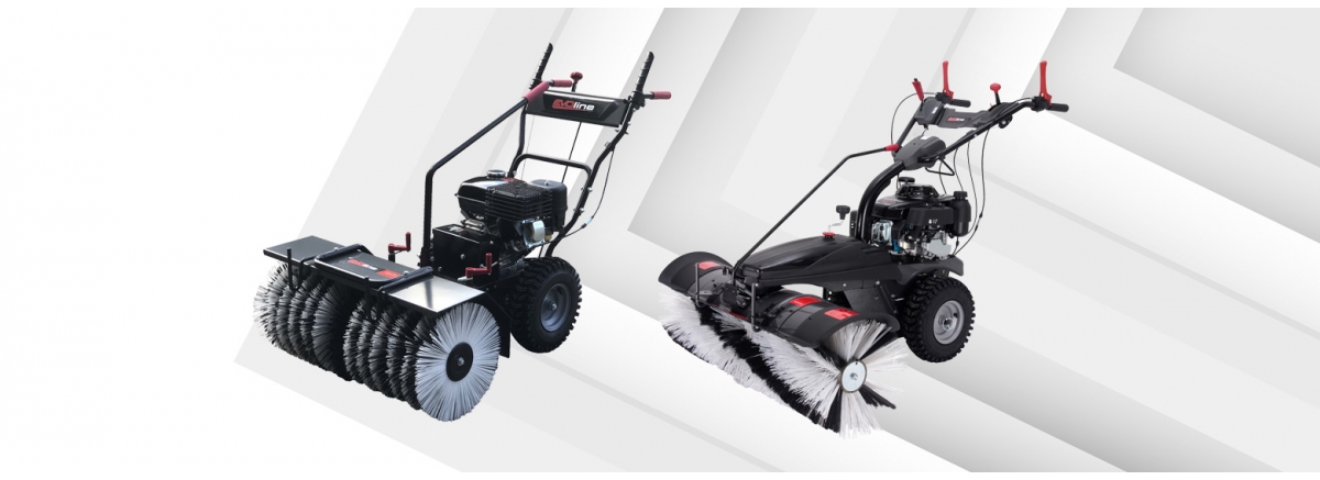 Бензиновые подметальные машины Evoline – лучшие помощники в борьбе с грязью, снегом и опавшей листвой