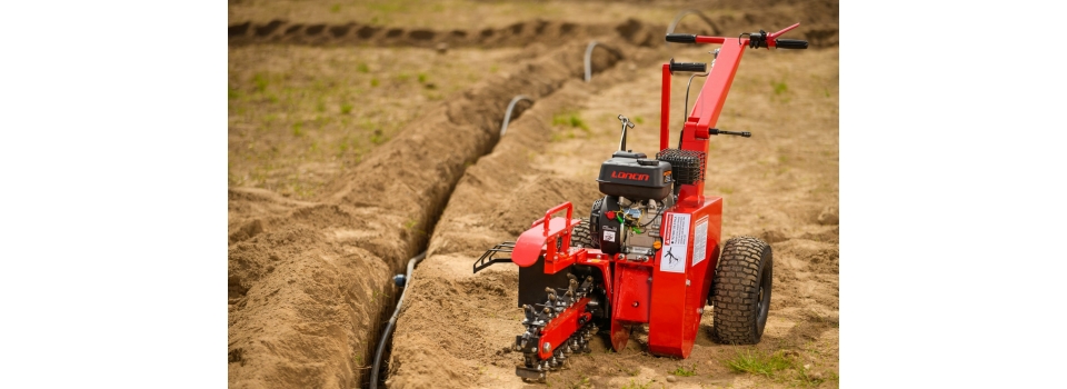 Для чего нужен цепной малогабаритный траншеекопатель и как он работает