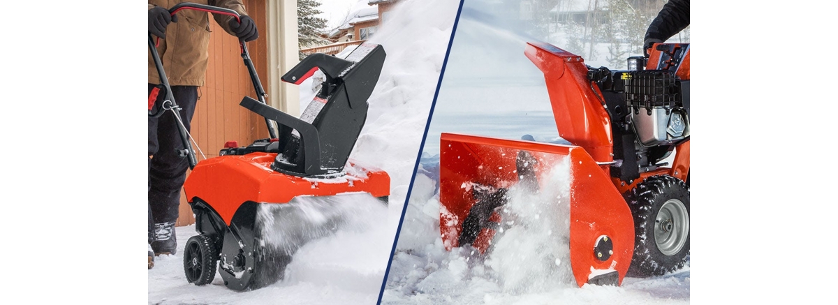 Одноступенчатые и двухступенчатые снегоуборщики: в чем разница?