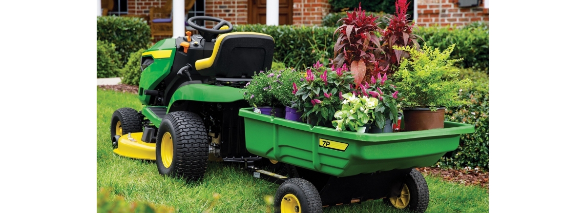 Основное навесное оборудование для садового трактора, предназначенное для ухода за садом и газоном в весенне-летний период