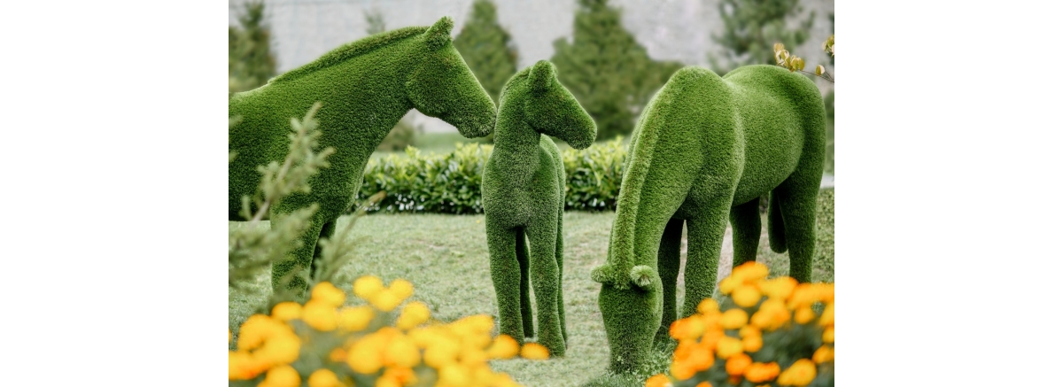 Производство фигур из искусственной травы: детальное описание изготовления