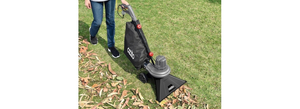 Техника для уборки осеннего сада: виды садовых пылесосов