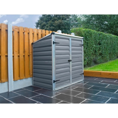 Сарай из поликарбоната Palram Voyager 2x4 Dark Grey Сарай из поликарбоната Palram Voyager 2x4 Dark Grey