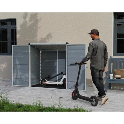 Сарай из поликарбоната Palram Voyager 2x4 Dark Grey Сарай из поликарбоната Palram Voyager 2x4 Dark Grey