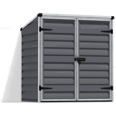 Сарай из поликарбоната Palram Voyager 2x4 Dark Grey Сарай из поликарбоната Palram Voyager 2x4 Dark Grey