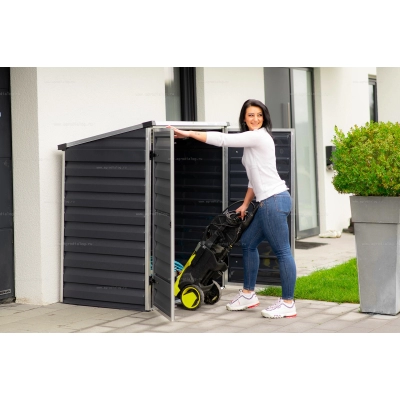 Сарай из поликарбоната Palram Voyager 2x4 Midnight Grey Сарай из поликарбоната Palram Voyager 2x4 Midnight Grey