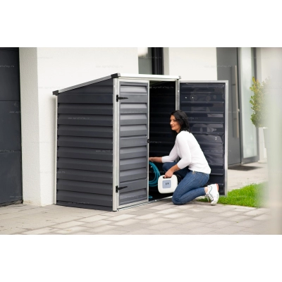 Сарай из поликарбоната Palram Voyager 2x4 Midnight Grey Сарай из поликарбоната Palram Voyager 2x4 Midnight Grey