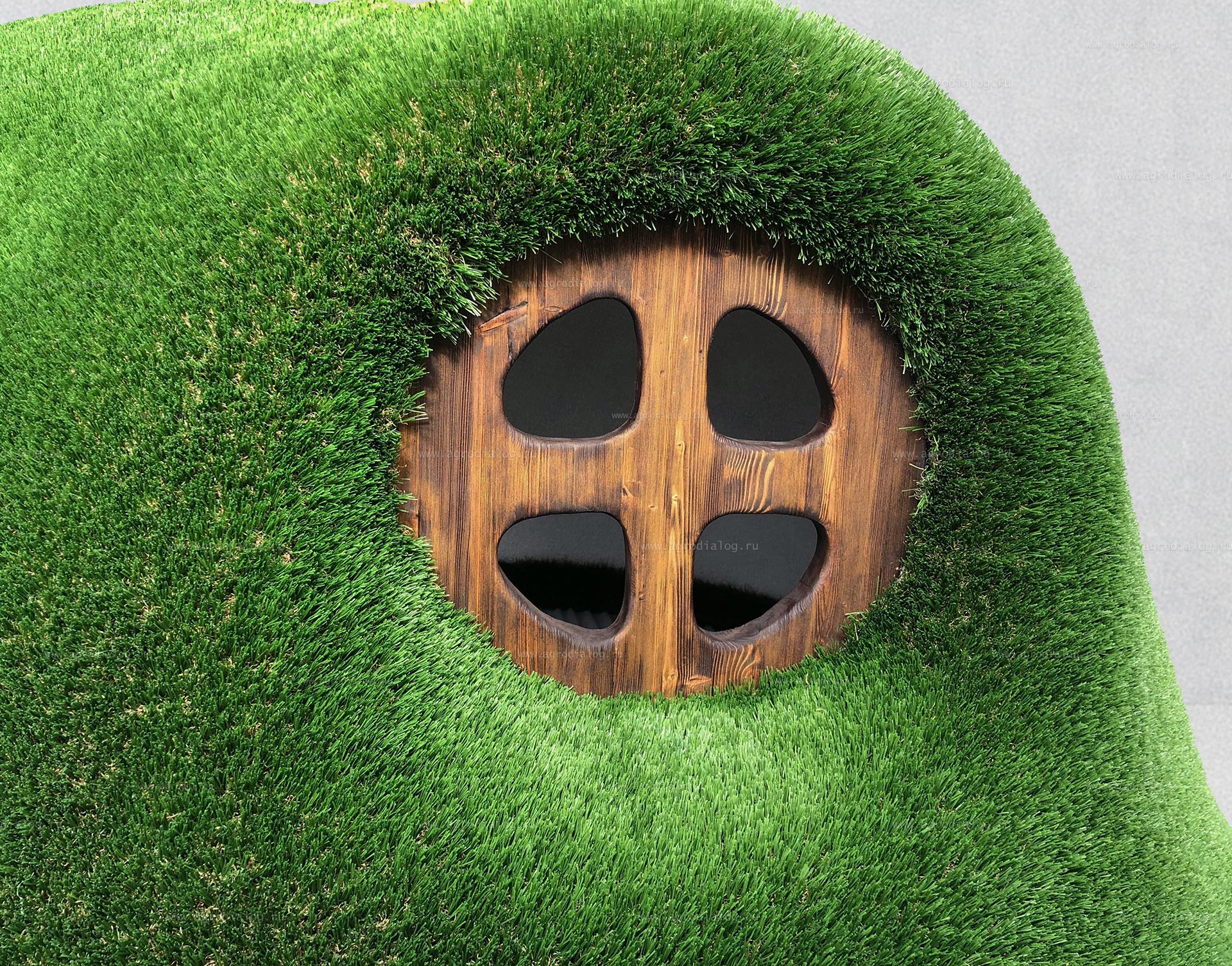 Садовая фигура из искусственной травы «Домик хоббита» – купить по цене 321 000 ₽ с доставкой в Москве
